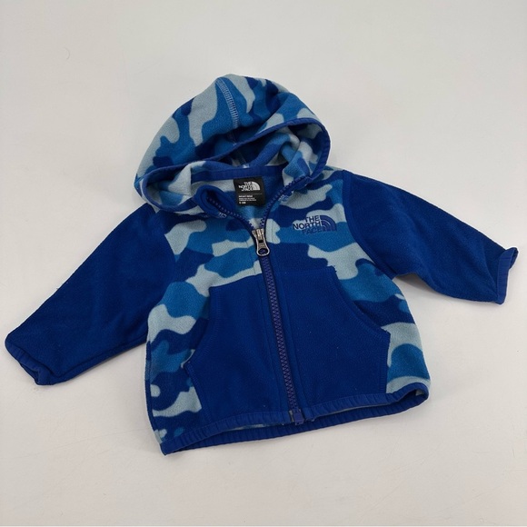 North Face Baby Fleece Zip Up Jacket Size 0-3 months - Picture 1 of 3